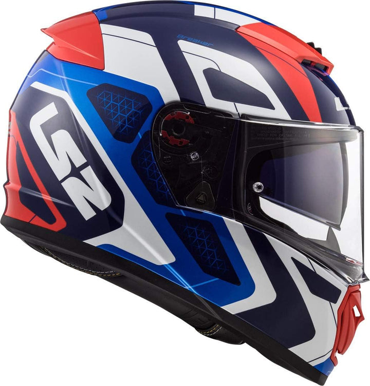 LS2 Herren NC Motorrad Helm, Blau/Weiss/Rot, S S Blau/Weiss/Rot, S Blau/Weiss/Rot