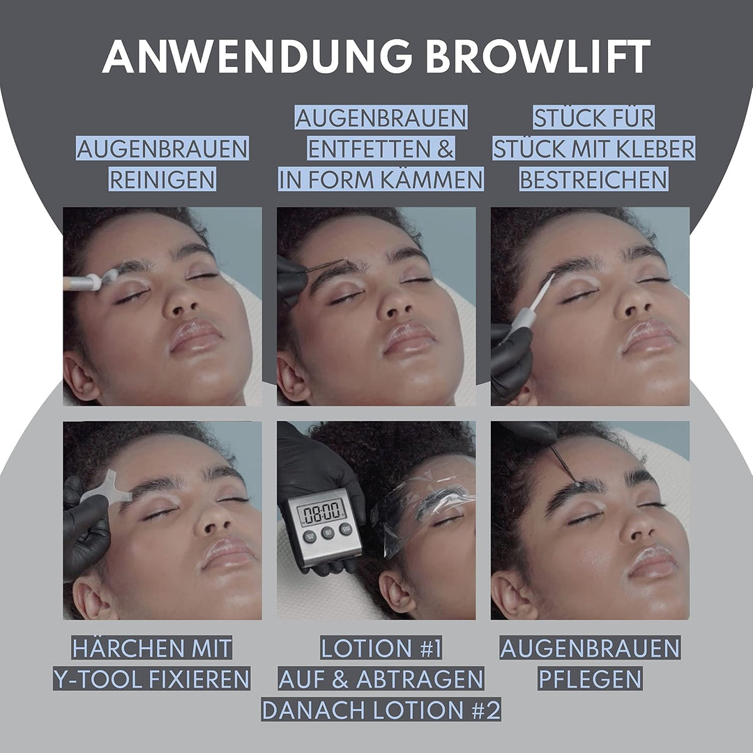 Augenmanufaktur Wimpern &amp; Augenbrauen Lifting Kombi Kit - für voluminösere Lashes und Brows, sowie e