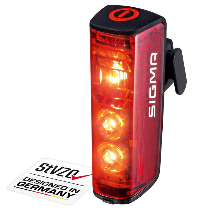 SIGMA SPORT - Blaze | LED Fahrradlicht | StVZO zugelassenes, akkubetriebenes Rücklicht mit Bremslich