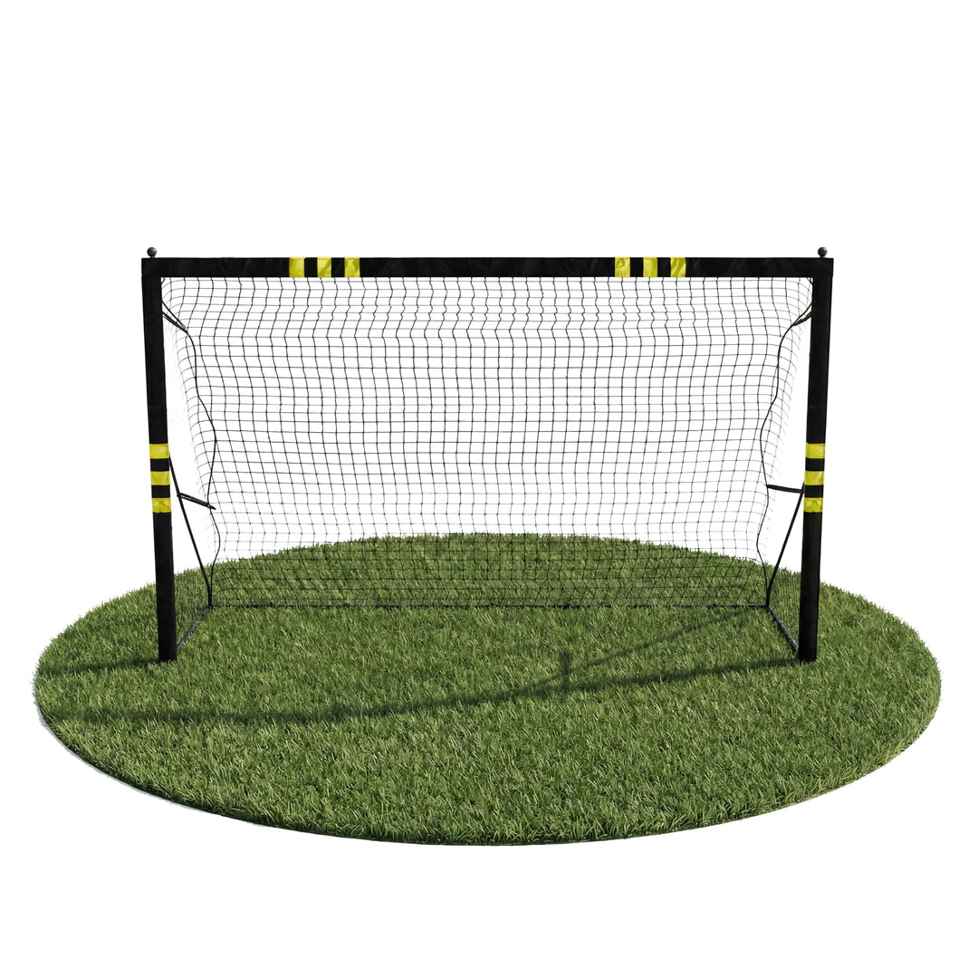 FRIEDO Pop-up Fussballtor Kinder inkl Tragetasche I 120x90cm-150x240cm I EN71 & CE-geprüft I Rostfre
