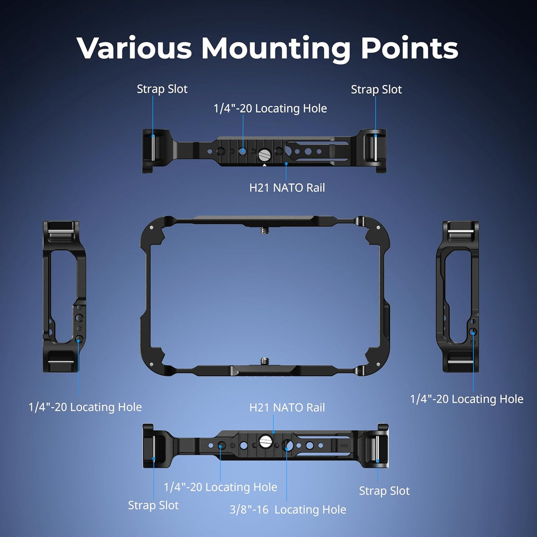 SMALLRIG Monitorkäfig-Kit für Atomos Ninja TX/TX GO, mit integrierten Erweiterungsschnittstellen, fü