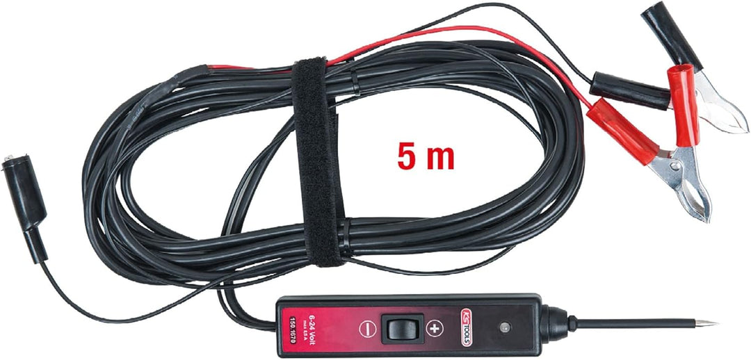 KS Tools 150.1670 Funktionsprüflampe 6-24V DC mit 5 Meter