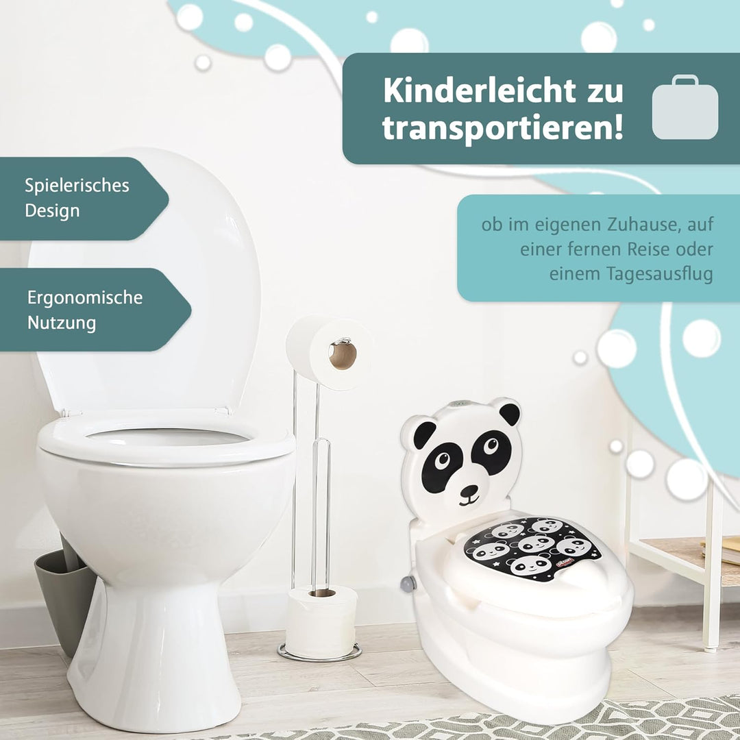 Lemodo Kindertöpfchen Töpfchen Kinder ab 18 Monate Kindertoilette Babytopf mit Spülgeräusch herausne