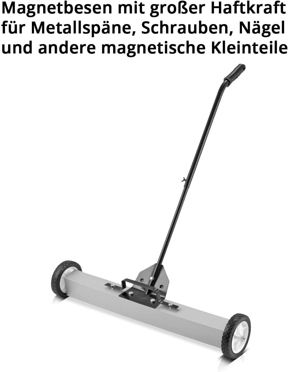 STAHLWERK Magnet-Bodenkehrer MBK-36 ST mit 914 mm Breite und 22,5kg Fassungsvermögen, Magnetbesen/Sp