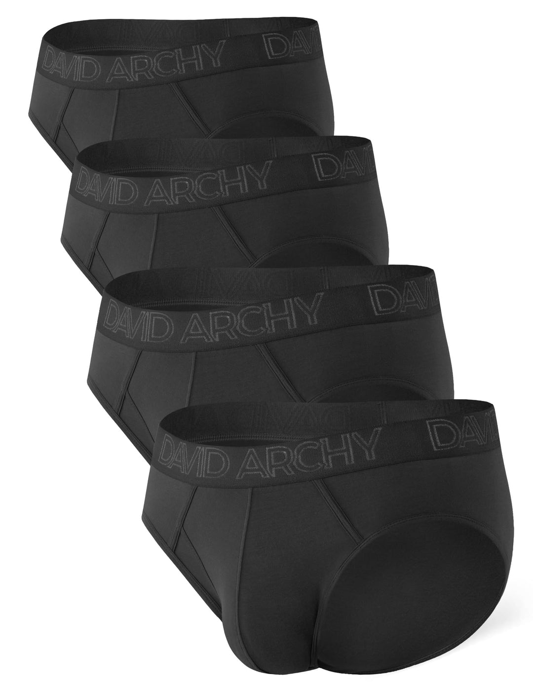 DAVID ARCHY Herren Slips Mehrpack Unterwäsche 4-Wege-Stretch Unterhosen Slip Ultraweich Atmungsaktiv