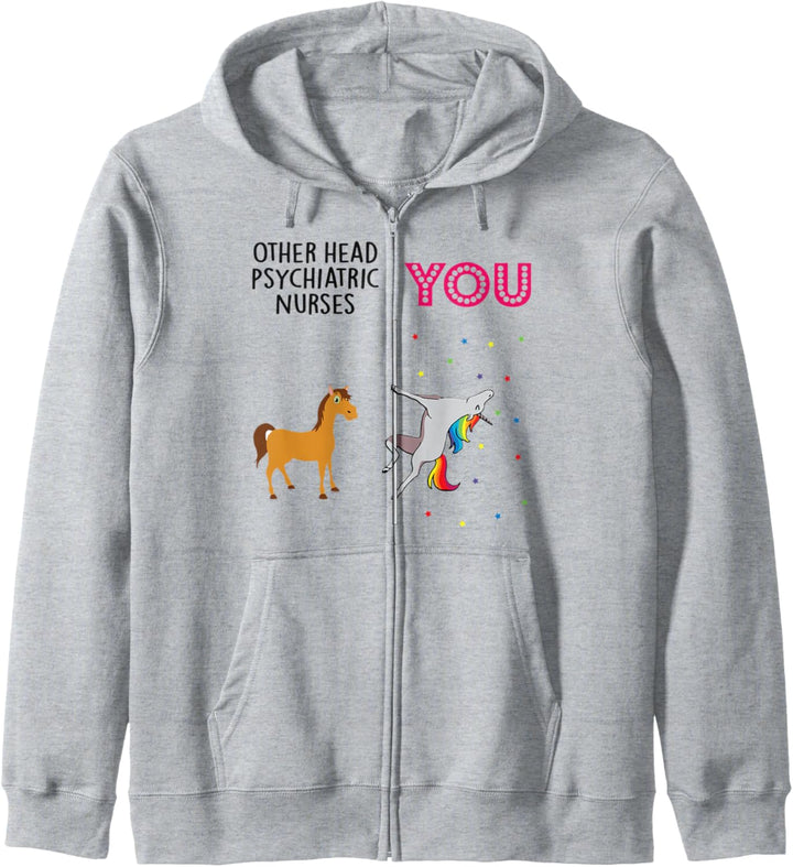 Head Psychiatric Nurse Funny Unicorn Kapuzenjacke