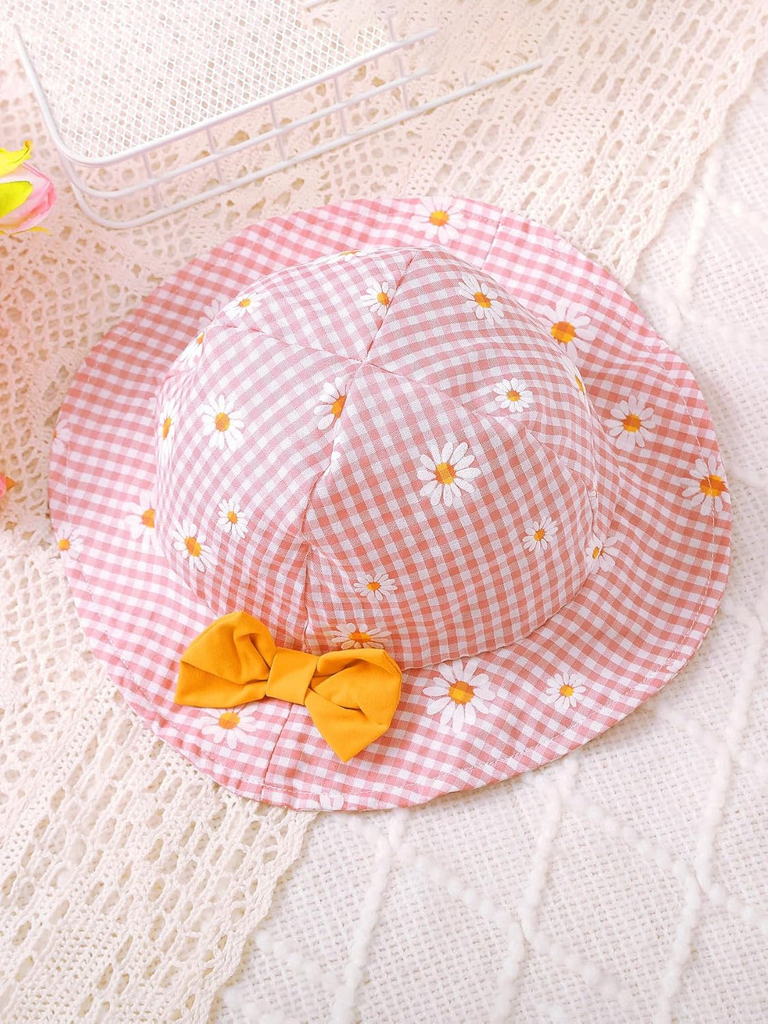 Sommerkleidung für Kleinkinder und Babys ärmelloses Sommerkleid mit Blumenmuster und süsser Mütze Kl