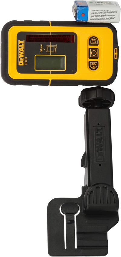 DeWalt Empfänger/ Laser-Detektor (für DW088 und DW089, bis 50 Meter, einfache Handhabung, Feuchtigke