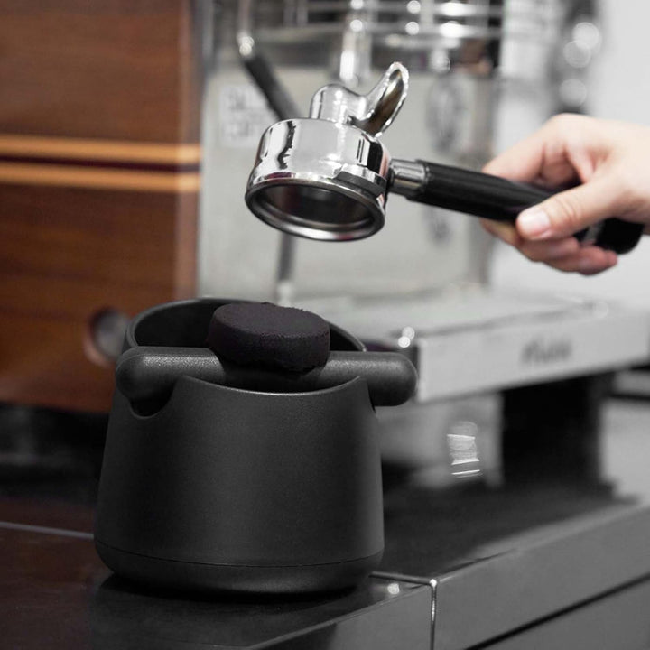 Abklopfbehälter für Siebträger, Kaffeesatz Abschlagbehälter, Espresso Knockbox, Sage Klopfbox Abschl