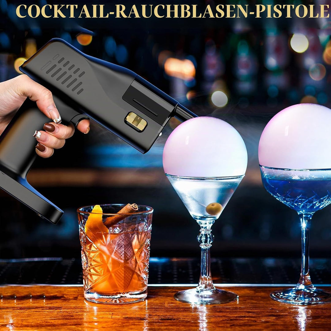 Whisky Rauch Set, EIN Tasten Bedienung, Handgerät, mit 1,4 Zoll Farbdisplay, für Barkeeper, Bar, Par