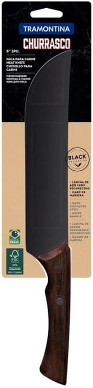 Tramontina CHURRASCO BLACK Fleischmesser, Klingenlänge 20 cm