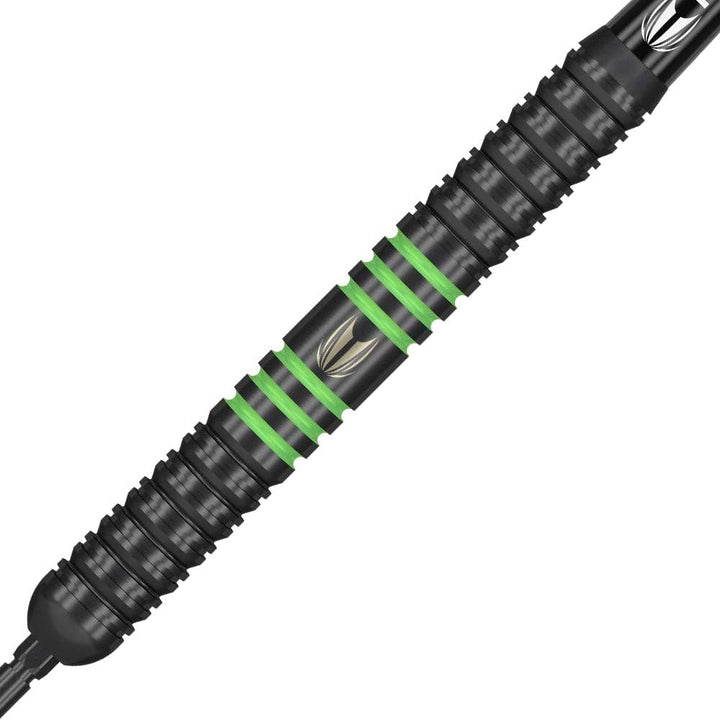 Target Darts Vapor 8 Schwarz-Grün 80% Wolfram Swiss Point Steeldarts Dartpfeile-Set 26G Single, 26G