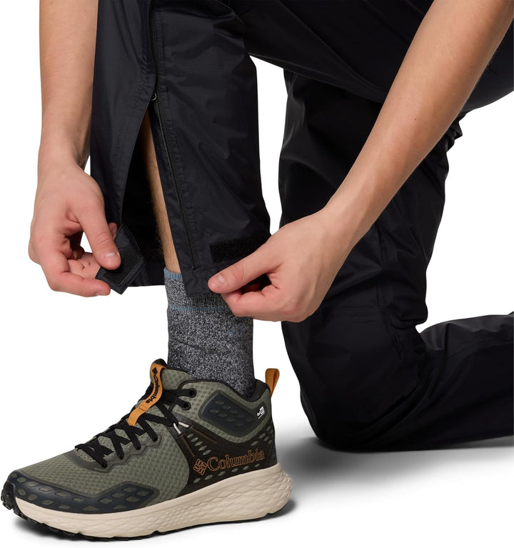 Columbia Herren wasserdichte Regenhose Pouring Adventure™ III Pant L Schwarz, L Schwarz