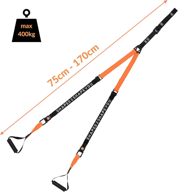 Septagon Sports® Premium Sling Trainer Set V.2021 Suspension Trainer mit Handtuch, Rucksackbeutel un