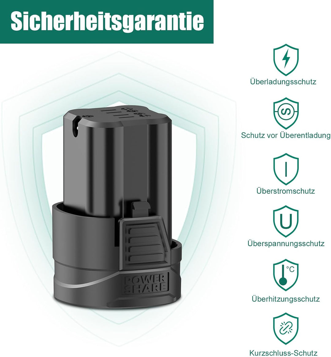 HYCHIKA 16.8V 1500mAh Werkzeugakkus, Kompatibel mit HYCHIKA 16,8 V Bohrmaschine(Modellnummer: NBT-CD
