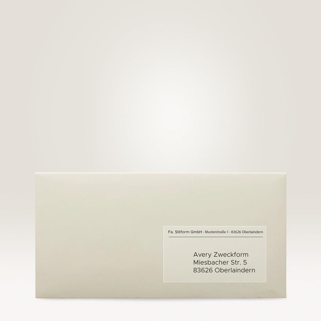 AVERY Zweckform J8563-25 Adressetiketten/Adressaufkleber (350 Etiketten, 99,1x38,1mm auf A4, bedruck