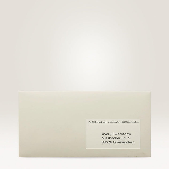 AVERY Zweckform J8563-25 Adressetiketten/Adressaufkleber (350 Etiketten, 99,1x38,1mm auf A4, bedruck