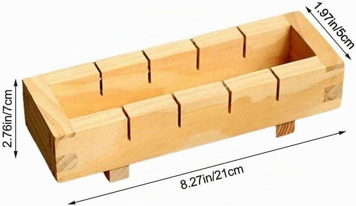Generic Holz Rechteckige Sushi Presse Form Box Sushi Maker Reis Form DIY Sushi Reis Roller Formen Su