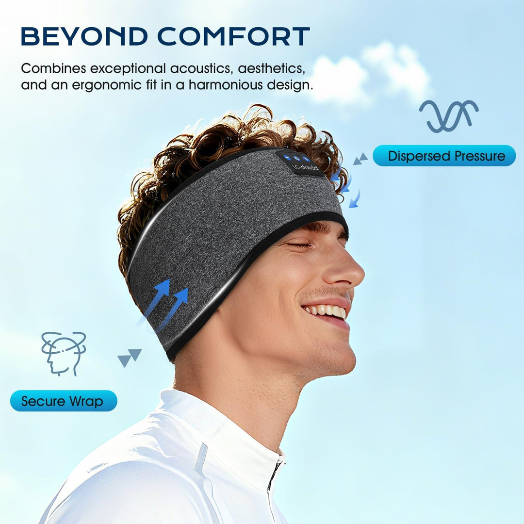 LC-dolida Schlafkopfhörer Bluetooth Kopfhörer Stirnband Bluetooth Kopfhörer zum Schlafen,Sportskopfh