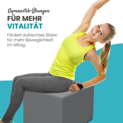 maxVitalis Orthopädischer Bandscheibenwürfel, Stufenlagerungswürfel zur orthopädischen Stufenlagerun