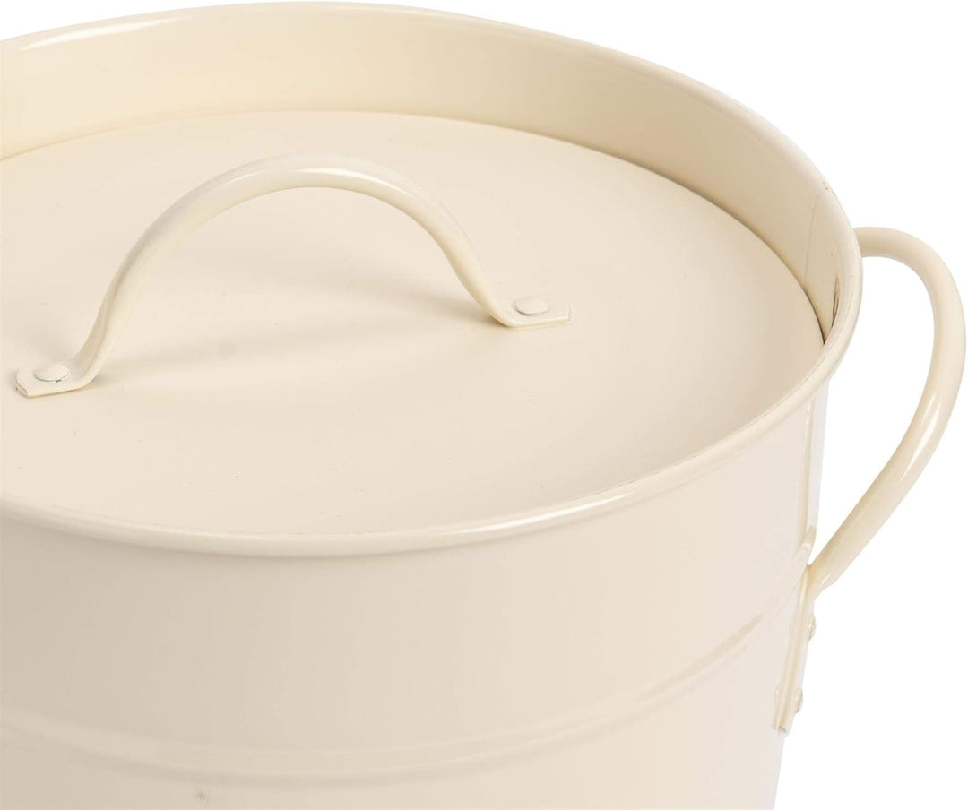Harbour Housewares 1x cremefarbener Kompostbehälter für die Küche im Innenbereich - Aufbewahrungsbeh