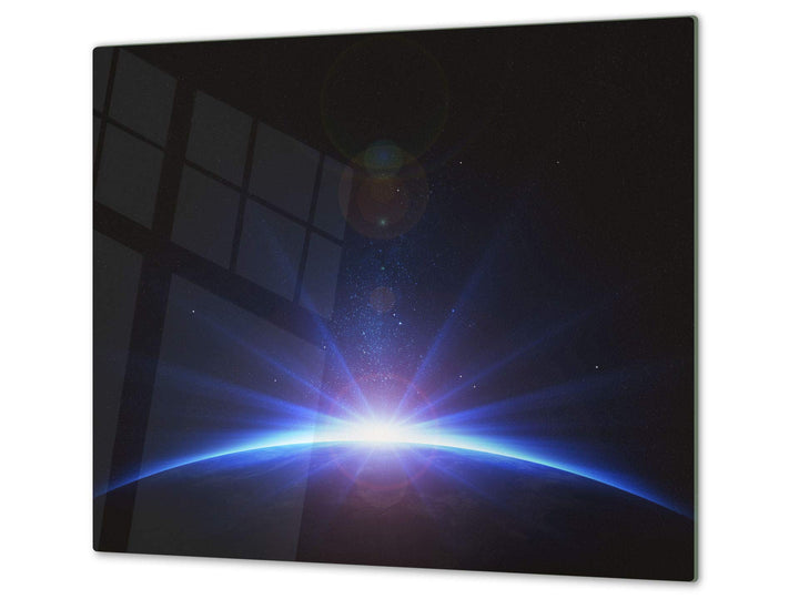 Schneidbrett aus Hartglas und schützende Arbeitsoberfläche – Schneideplatten SINGLE mit 60 x 52 cm u