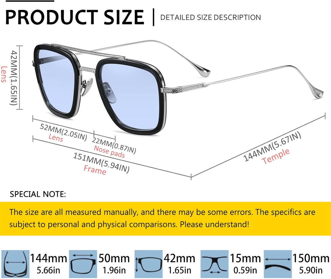 SHEEN KELLY Acetat High-End Tony Stark Sonnenbrille Nylon Linse Brillen für Männer Frauen Spinne Man