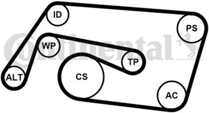 CONTITECH 6PK2260K2 Keilrippenriemensatz