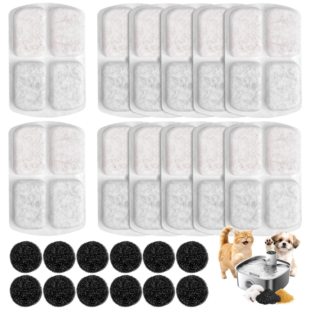 12 Packungen Filter Katzenbrunnen kompatibel mit FEELNEEDY 8L Edelstahl Katzenbrunnen FN-W18 (Modell