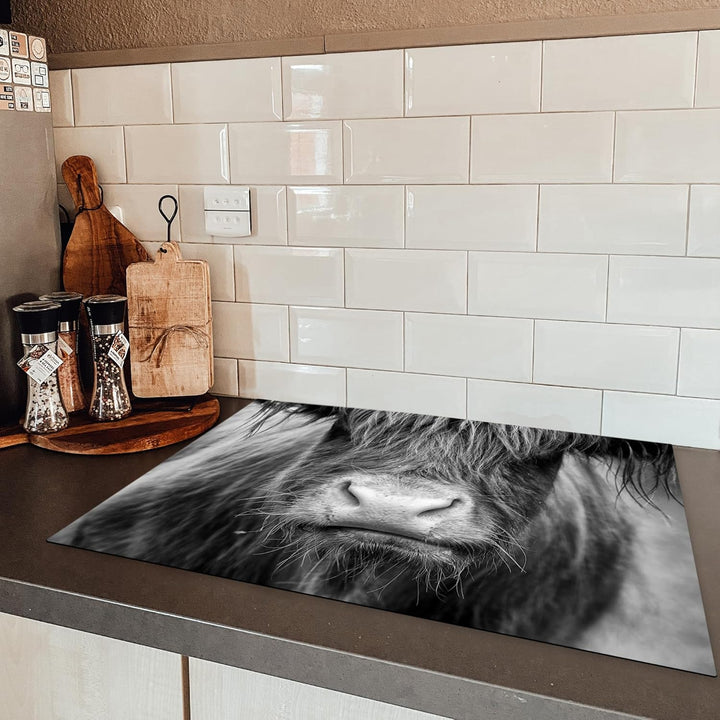 KitchenYeah© Herdabdeckplatte Einteilig Küche Herdabdeckung Induktionsfeld Ceranfeld Herdabdeckplatt