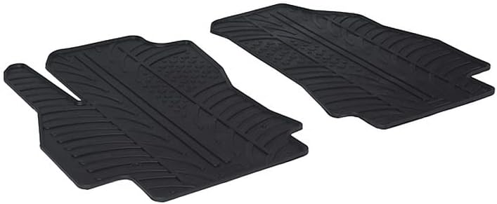 Gledring Satz Gummimatten kompatibel mit Citroen Nemo / Peugeot Bipper / Fiat Fiorino 2008- (TK Prof