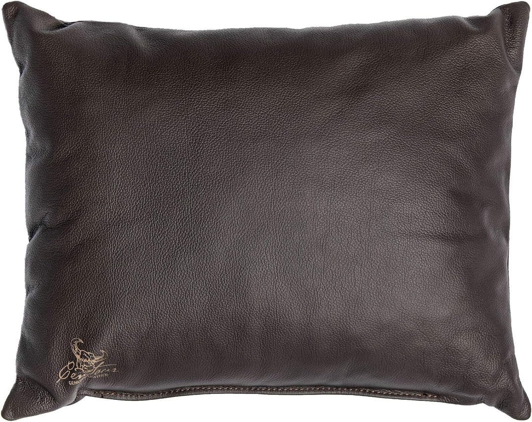 Centaur - Deko Lederkissen 50 x 40 cm für Sofa oder Schlafzimmer Chocolate - Echt Leder Kissen Echtl