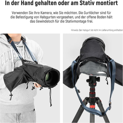 NEEWER Kamera Regenschutz, klein, strapazierfähiges Nylon, kompatibel mit Sony A7 A9 Canon 7D 5D Nik