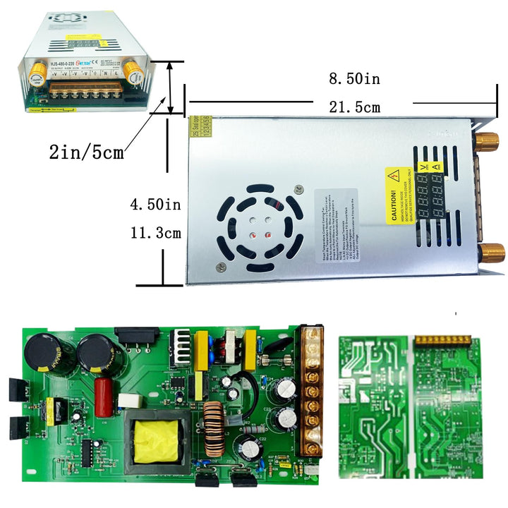 Lianshi Transformator AC-DC 0-24V 0-20A480W Spannung und Strom durchgängig einstellbar Doppelte Digi