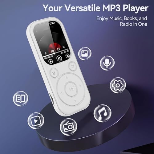 MP3 -Player mit Bluetooth 5.4, HiFi Tragbarer Musikplayer mit 3,5 -mm -Kopfhörer -Jack, 2.01in IPS -