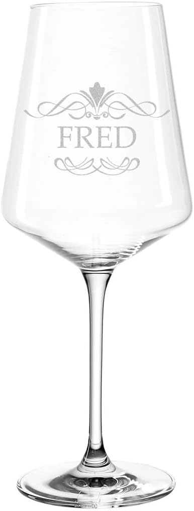 4-TLG Wein Geschenkset mit Wunschgravur - Motiv Ornament - personalisiert - 2X Leonardo Weissweinglä
