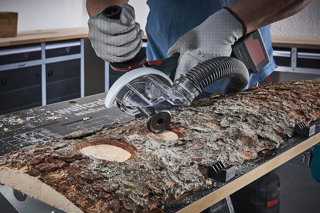 wolfcraft Frässcheibe für den Winkelschleifer I 4387000 I Für vielfältige Holzarbeiten, Frässcheibe