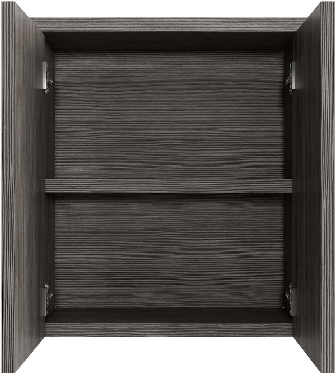 Badezimmer Spiegelschrank Toledo 60cm Grau Eiche – Stauraum Unterschrank Möbel Zwei Türen Badschrank