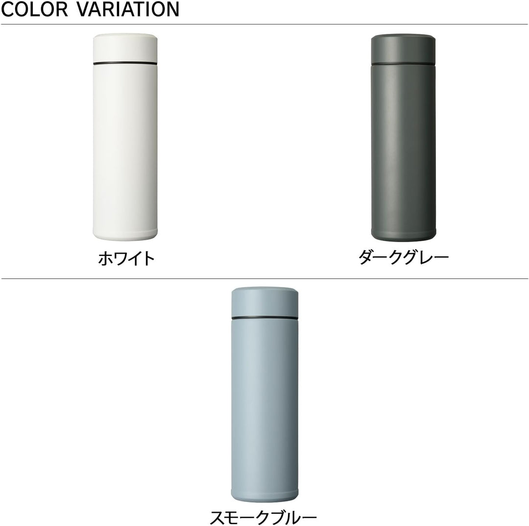 Kyocera isolierte Slim-Trinkflasche mit keramischer Innenbeschichtung, 12 Stunden heiss, 24 Stunden
