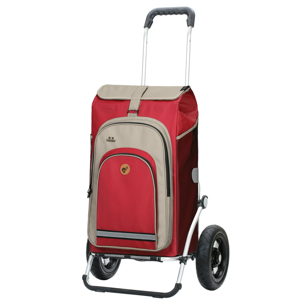 ANDERSEN Einkaufstrolley - Royal Shopper Hydro 2.1 rot 62 L Bike, Einkaufsroller, Rucksack, Thermo,