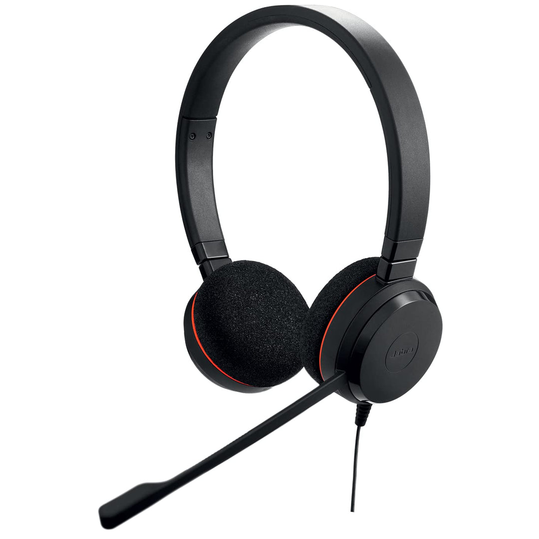Jabra Evolve 20 Stereo Headset – Kopfhörer für VoIP Softphone mit passivem Noise-Cancelling – USB-Ka