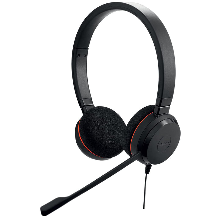 Jabra Evolve 20 Stereo Headset – Kopfhörer für VoIP Softphone mit passivem Noise-Cancelling – USB-Ka