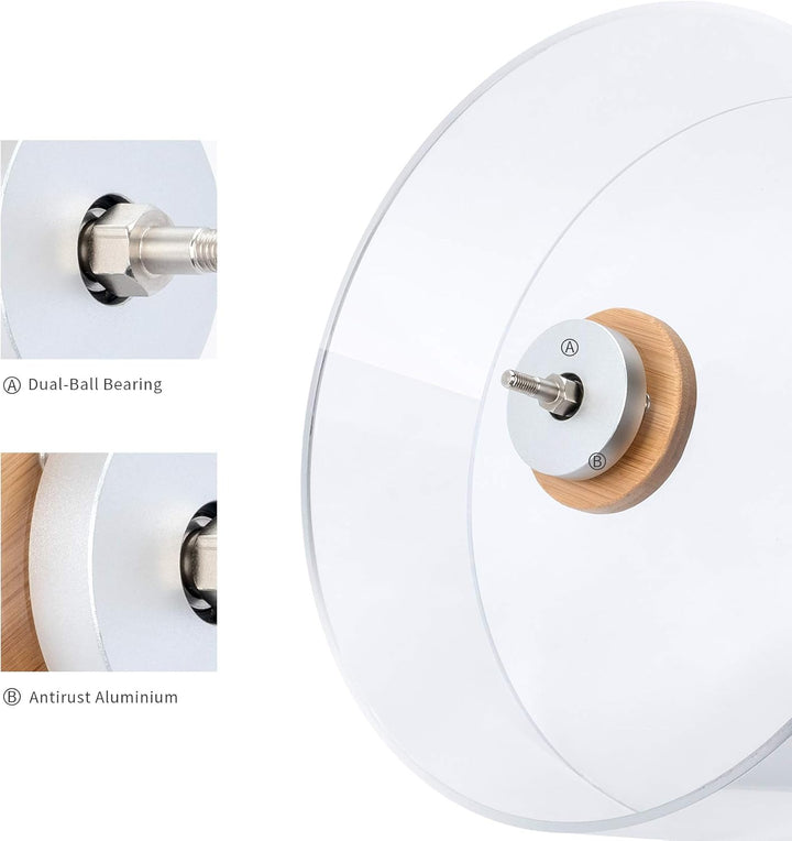 Niteangel Leises Hamsterrad - Geräuscharmes Spinning Acryl Hamsterrad mit Doppel-Lagerung für Hamste