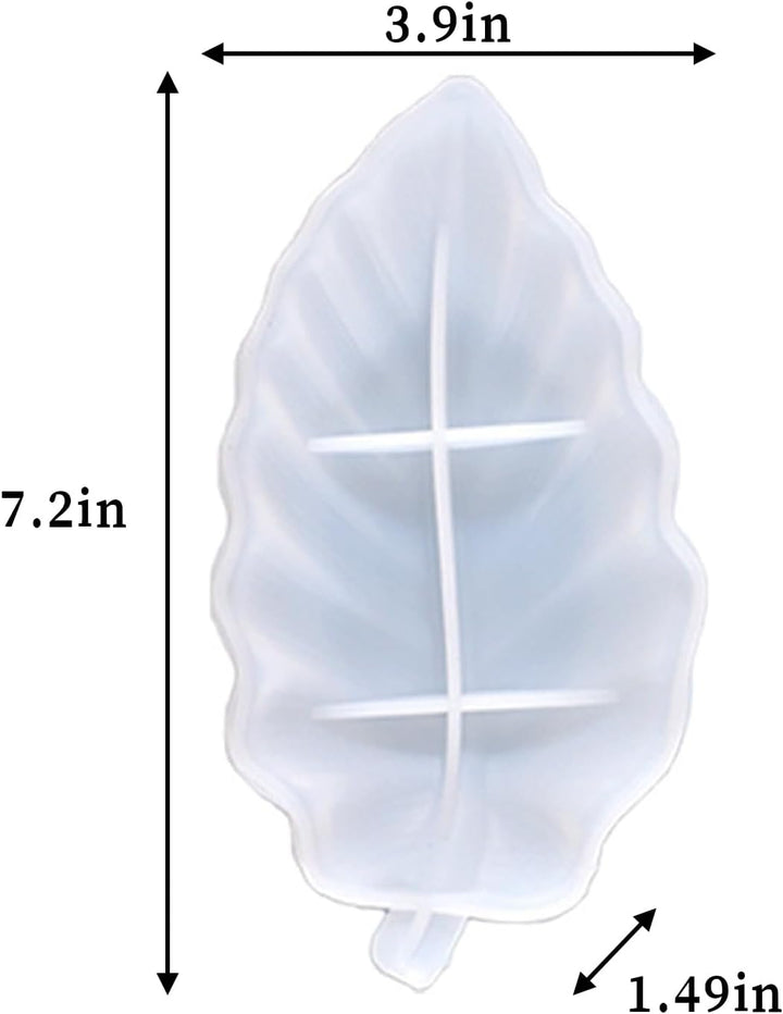 Wehous Harz-Tablett-Formen, Blatt-Tablett, Silikonharzform, unregelmässiger Schmuck, Teller, Kerzenh