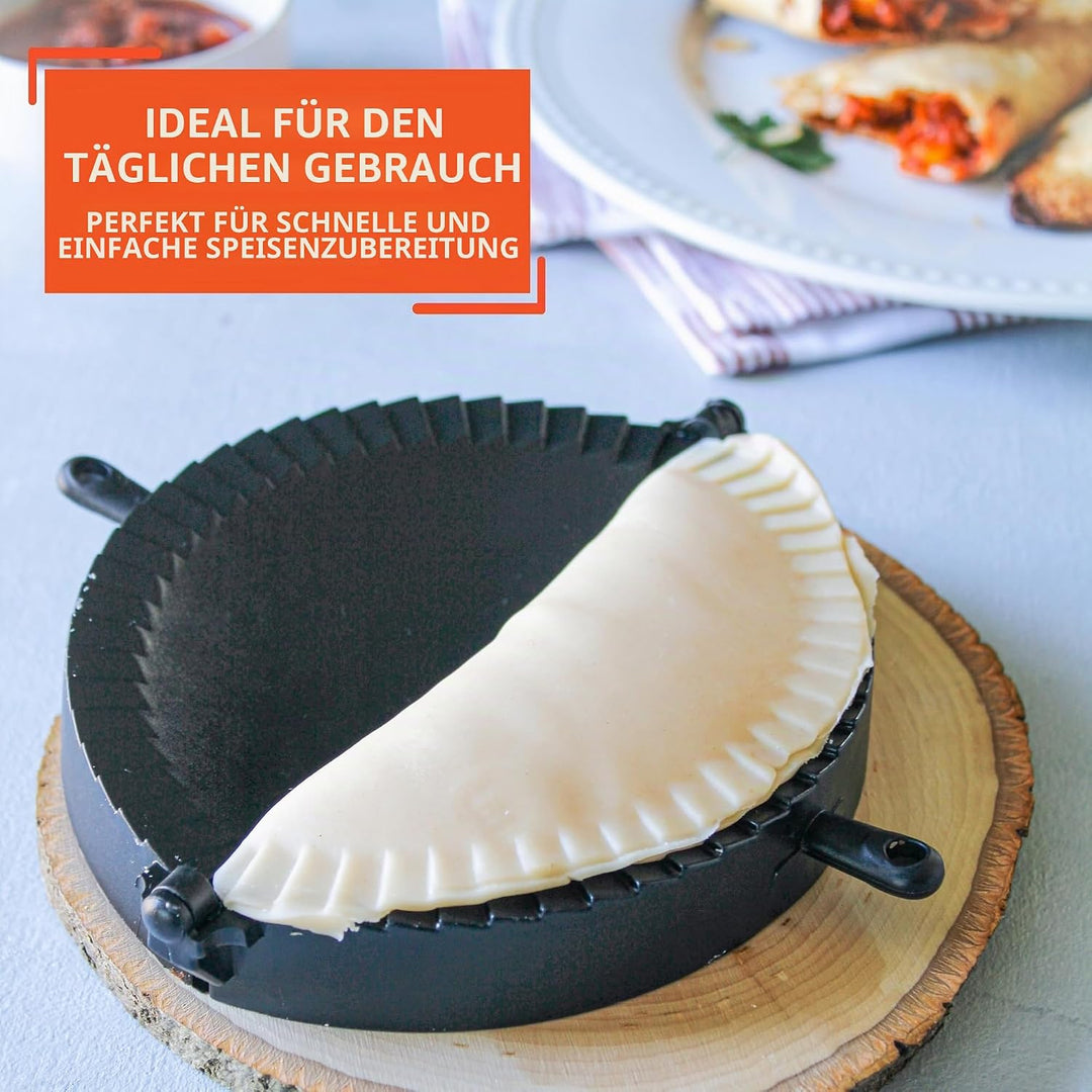 Imusa USA IMU-71006W Jumbo-Form, einfach zu bedienen, Kunststoff, Empanada-Form, Schwarz