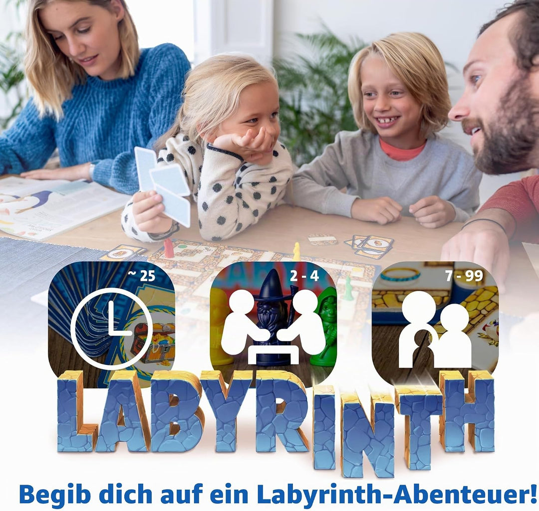 Ravensburger Labyrinth - Moving Maze Family Board Game for Kids and Adults Age 7 and Up Labyrinth Ei