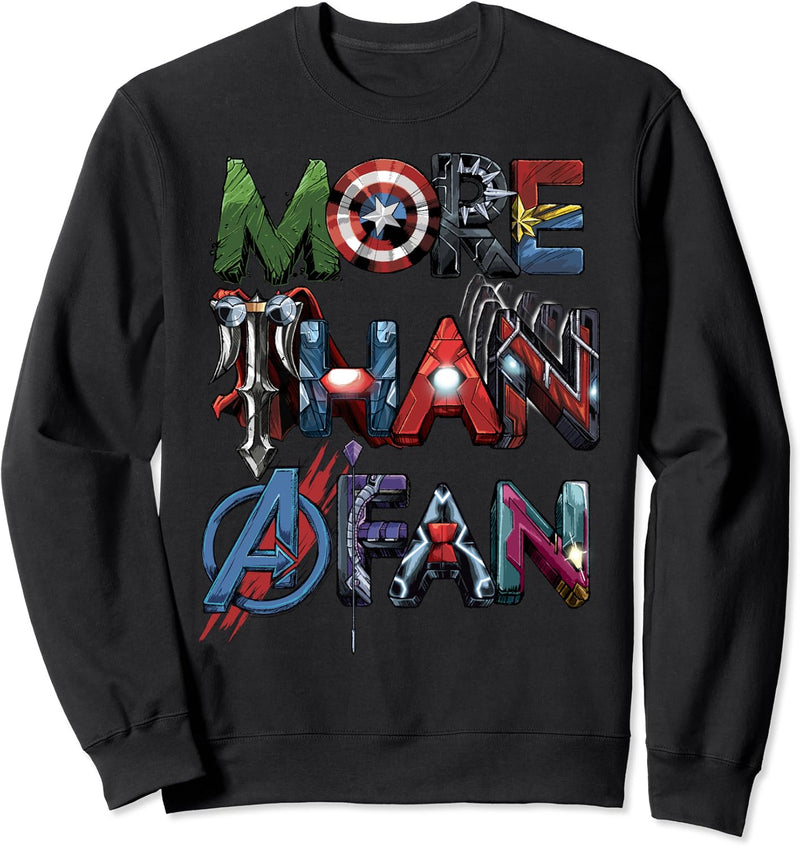 Marvel Avengers More Than A Fan Symbols Sweatshirt