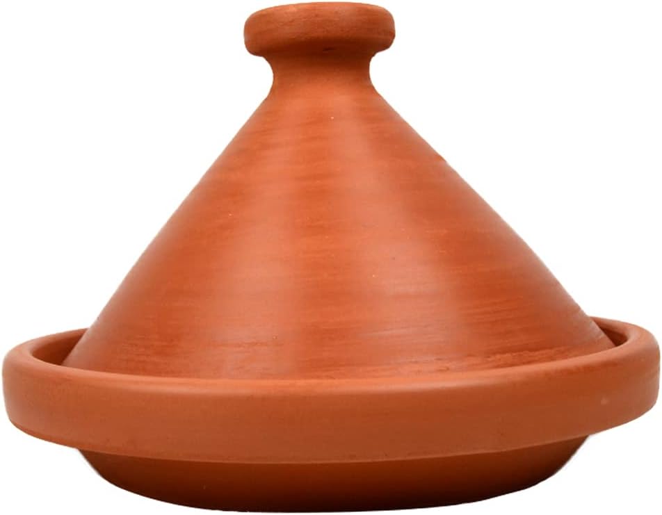 Marokkanische Tajine zum Kochen, original aus marokko, für 4-5 Person, Ø 30 cm, handgetöpfert aus Ma