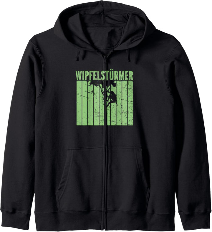 Baumkletterer Wipfelstürmer Baum Wald Arborist Baumklettern Kapuzenjacke