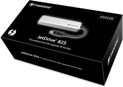 Transcend 480 GB JetDrive JDM 825 Thunderbolt AHCI PCIe™ Portable SSD TS480GJDM825 Mit Thunderbolt-G